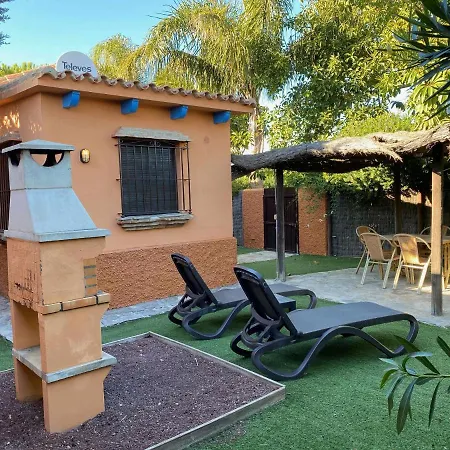 Casa Con Jardín Privado Y Piscina Compartida En Playa El Palmar Сasa de vacaciones